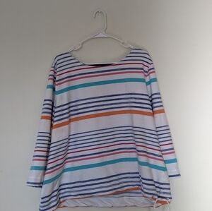 Talbots Pullover Striped Tunic 3X